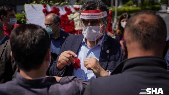HDP, CHP ve TİP'den Taksim'e sosyal mesafeyi hiçe sayan ortak yürüyüş