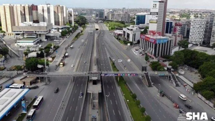 Sokağa çıkma kısıtlamasının ilk gününde yollar boş kaldı