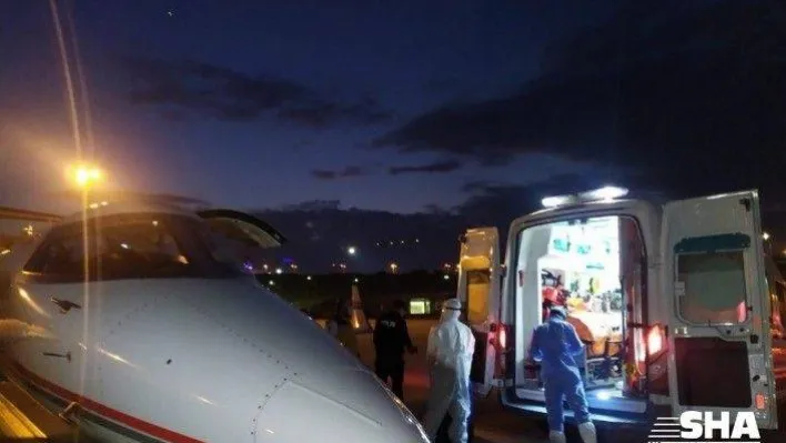 Sudan'daki Covid-19'lu vatandaş ambulans uçakla yurda getirildi