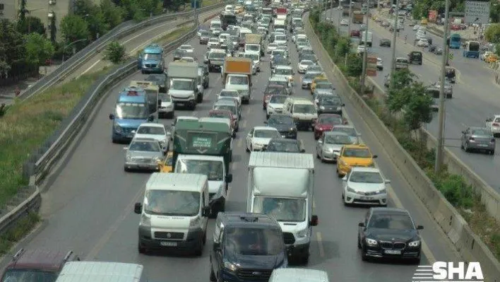 D-100 karayolu trafiğini felç eden intihar girişimi