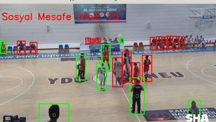 Kameradan sosyal mesafe ve  maske kontrolü yapan yazılım geliştirildi