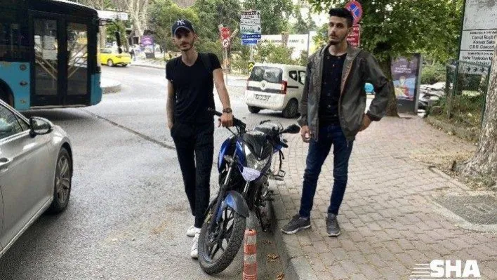 (Özel) Alkollü araç kullanıp motora çarptı hakimim deyip olay yerinden kaçtı