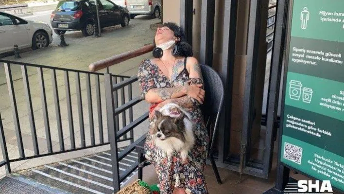 (Özel)İstanbul'un göbeğinde sızan genç kadın ekiplere zor anlar yaşattı