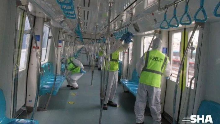 (ÖZEL) Yüksek Hızlı Trenler ve Marmaray vagonları her gün dezenfekte ediliyor