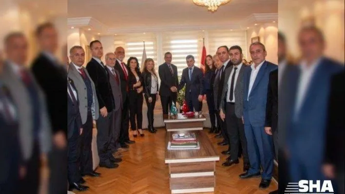 SANKON yönetimi Pakistan Büyükelçiliği ile bir araya geldi.