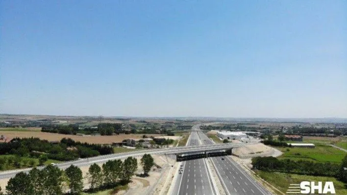 (ÖZEL)Kuzey Marmara Otoyolu'nda son 112 kilometre