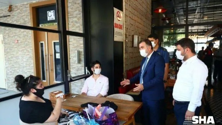 Bağcılar'da drone ile korona virüs uyarısı