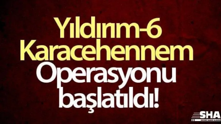 İçişleri Bakanlığınca, Bingöl'de Yıldırım-6 Karacehennem Operasyonu başlatıldı