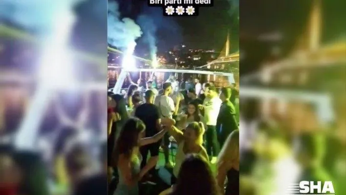 (Özel) İstanbul Boğazı'nda salgına rağmen 'korona virüs partileri' kamerada