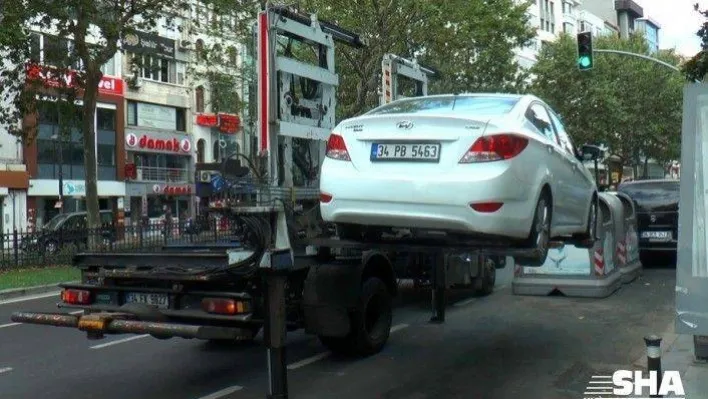 Şişli'de aracını yasak bölgelere park edenlere ceza yağdı