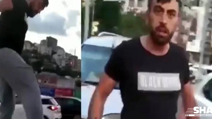 Trafikte tartıştığı kadına saldıran şüpheli tutuklandı