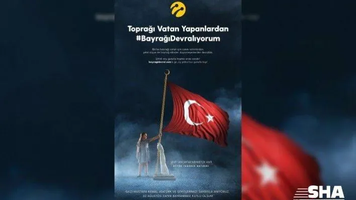Turkcell'den 30 Ağustos'a özel 'Bayrağı Devralıyorum' projesi