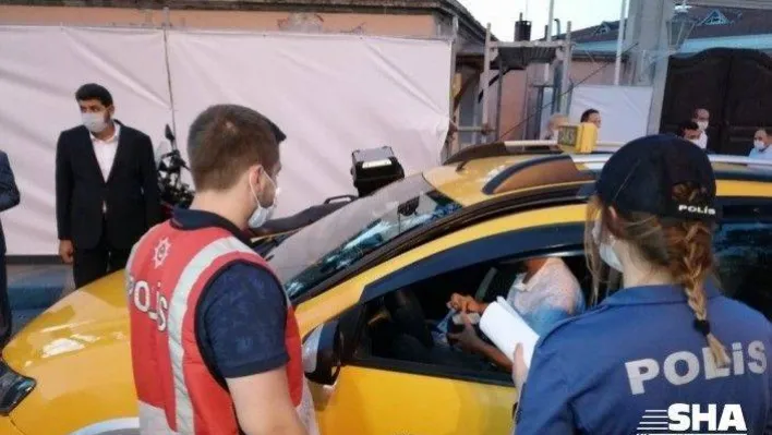 Üsküdar'da taksi ve restoranlarda korona virüs denetimi