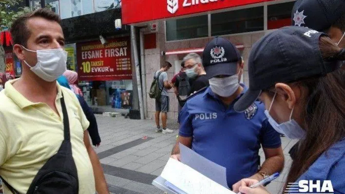 (Özel) Maske takmayan vatandaştan polise tepki: &quotSenin ismini öğreneceğim ben&quot
