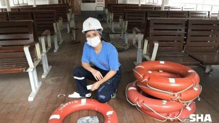 Şehir Hatlarında 5 kadın gemici iş başı yaptı