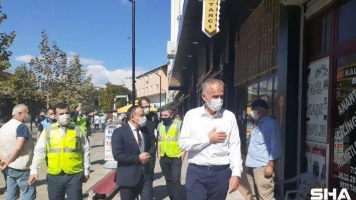 Çekmeköy'de kaymakam ve belediye başkanından korona virüs denetimi