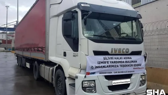 Bir yardım tırı da CHP'den