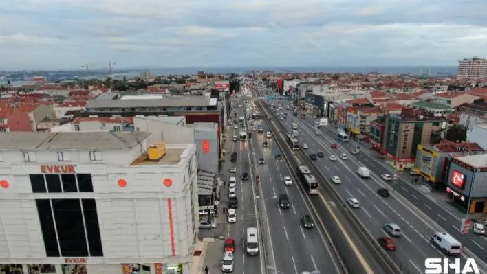 (ÖZEL) E-5 karayolu gece gündüz otoparka döndü