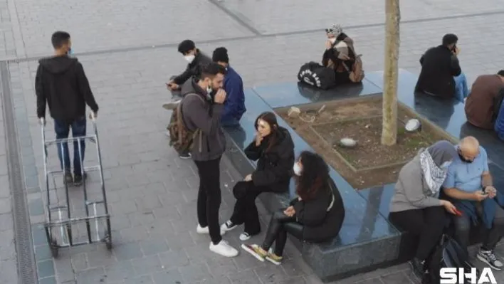 (ÖZEL) Fatih'te termal kameralı drone ile sigara denetimi