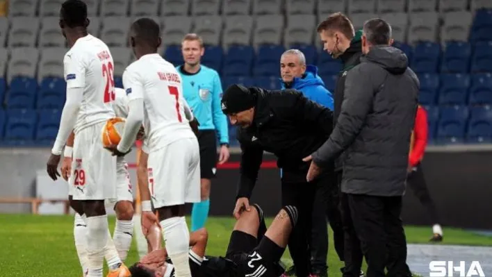 UEFA Avrupa Ligi: Karabağ: 1 - DG Sivasspor: 1 (İlk yarı)