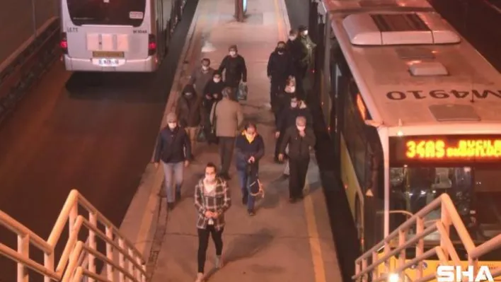 56 saatlik kısıtlama sonrası hareketlilik başladı