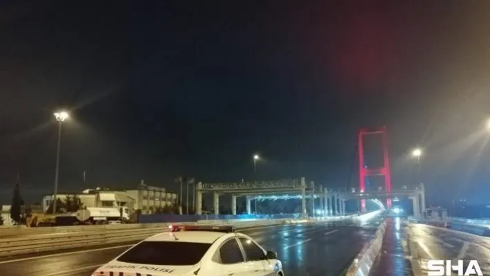 56 saatlik sokağa çıkma kısıtlaması sona erdi, köprüde kontrol noktası kaldırıldı