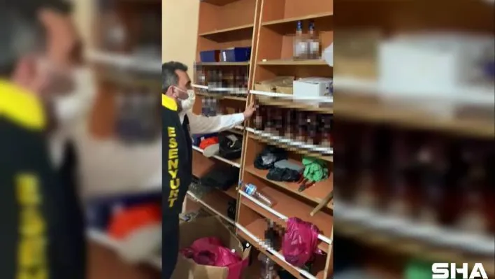 Esenyurt'ta yılbaşı gecesinde sahte alkol operasyonu