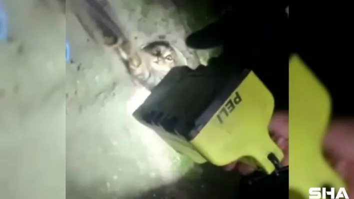 İtfaiyeden, boru içinde mahsur kalan kediyi kurtarma operasyonu