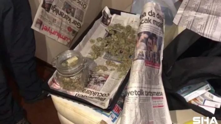 Karı koca lüks villayı uyuşturucu tarlasına çevirmiş