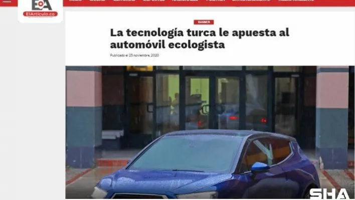 KKTC'nin yerli ve milli otomobili GÜNSEL, dünya basınında büyük ses getirdi