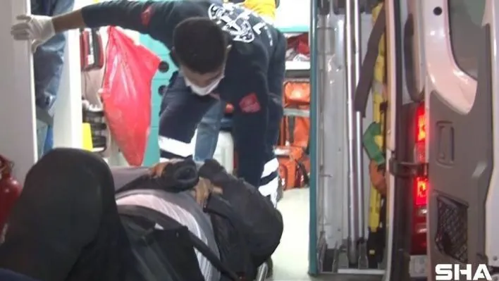 Kuryeye çarpan araç kaçtı, kurye yerde acı içinde kıvrandı