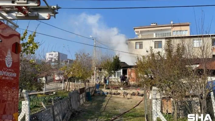 Müstakil evde elektrik kontağından yangın çıktı