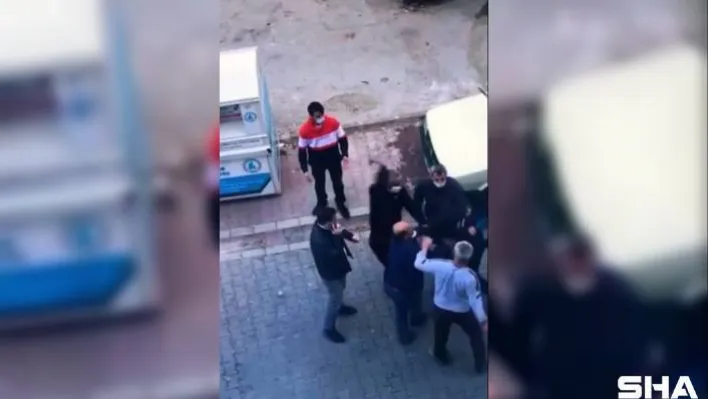 (Özel) Hırsızlık şüphelisinin kafasına ingiliz anahtarıyla böyle vurdu