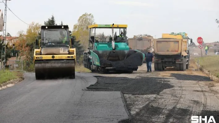 Semizkumlar'da 3 Bin 300 Ton Asfalt Serimi Yapıldı