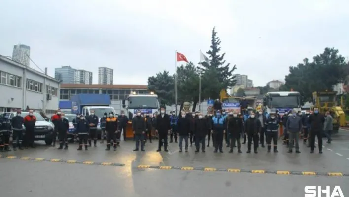 Kartal Belediyesi beklenen kar yağışı öncesi teyakkuza geçti