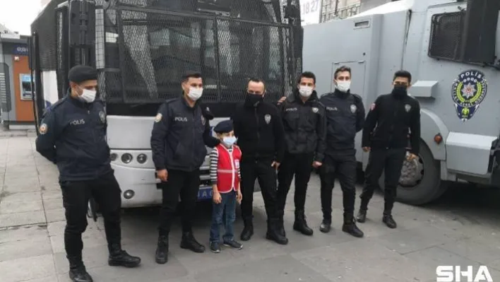 (Özel) Engelli çocuğun polis olma hayali gerçek oldu