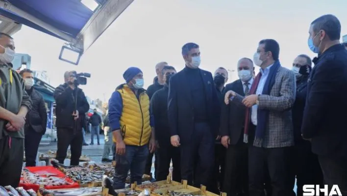 Başkan İmamoğlu ve Yüksel'den balıkçı esnafına ziyaret