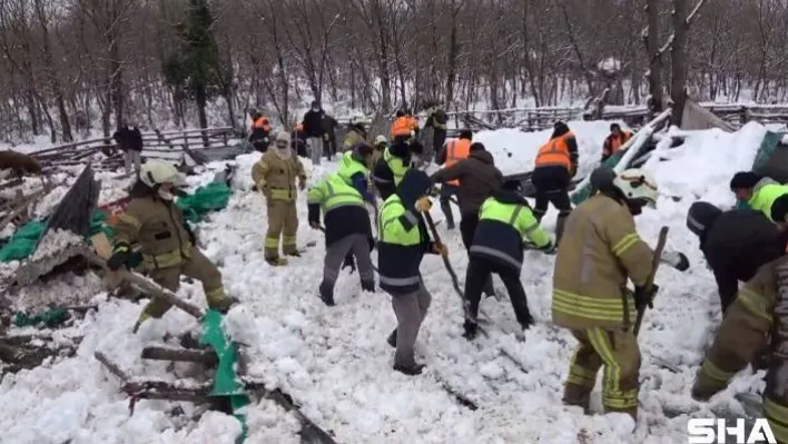 Şile'de kar nedeniyle ahırın çatısı çöktü, hayvanlar telef oldu