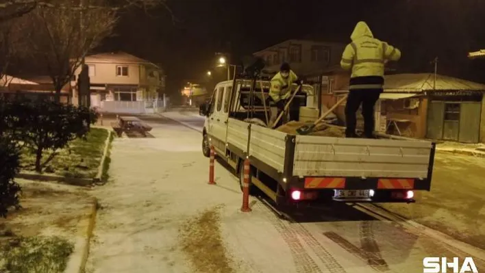 Silivri Belediyesinden Yoğun Kar Mesaisi