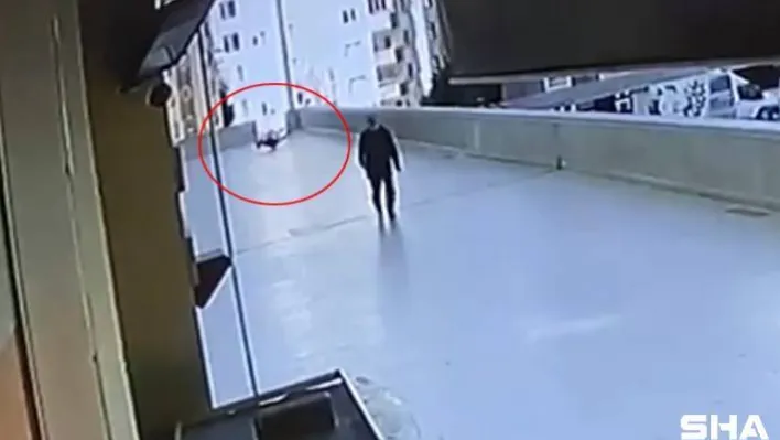 16 yaşındaki gencin 12'nci kattan düşmesi kamarada