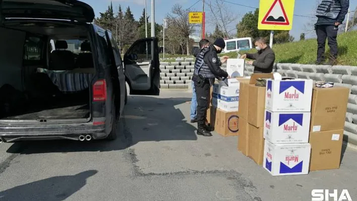 180 bin adet boş makaron yakalandı