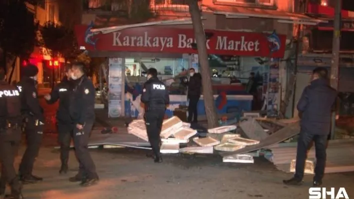 Bağcılar'da bir balıkçı dükkanında korkutan patlama