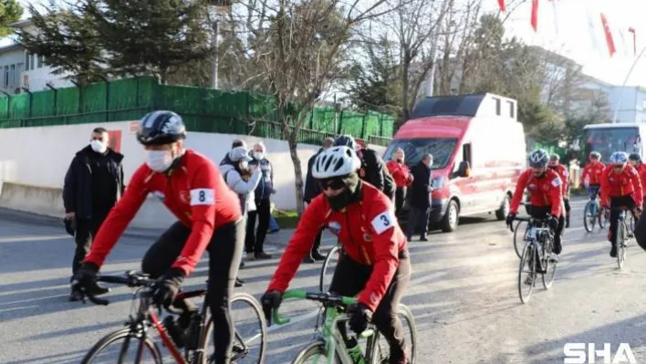 Büyükçekmeceli bisikletçiler Çanakkale şehitleri için pedal çeviriyor