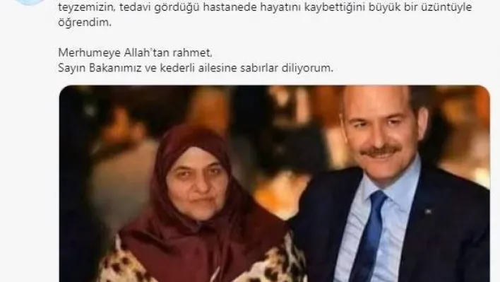 İstanbul Valisi Ali Yerlikaya'dan, Süleyman Soylu'ya baş sağlığı