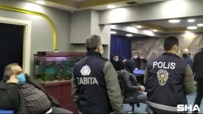 Maltepe'de iş yeri görünümlü kumarhaneye baskın