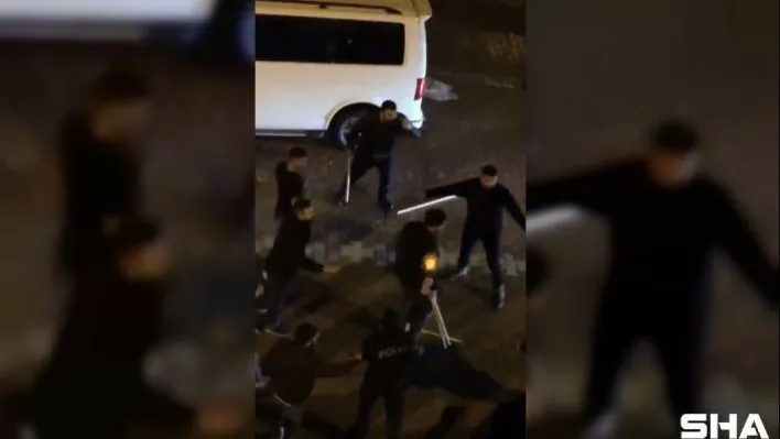 Önce iş yeri bastılar sonra polise saldırdılar