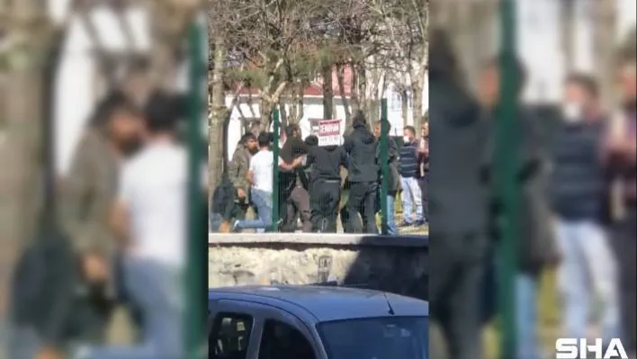 (Özel) Beyoğlu'nda meydan kavgasında genci kafasından bıçaklayan saldırgan yakalandı