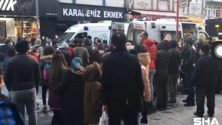 (Özel) Esenlerde korkunç kaza, otomobilin çarptığı kadın metrelerce savruldu