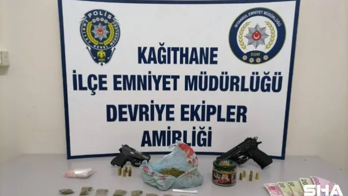 (Özel) İstanbul'da silahlı torbacılar tartışmada havaya ateş açınca yakalandı