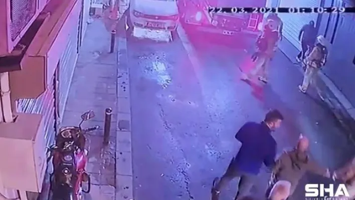 (Özel) Şişli'de lastik deposunda yaşanan patlamam anı kamerada